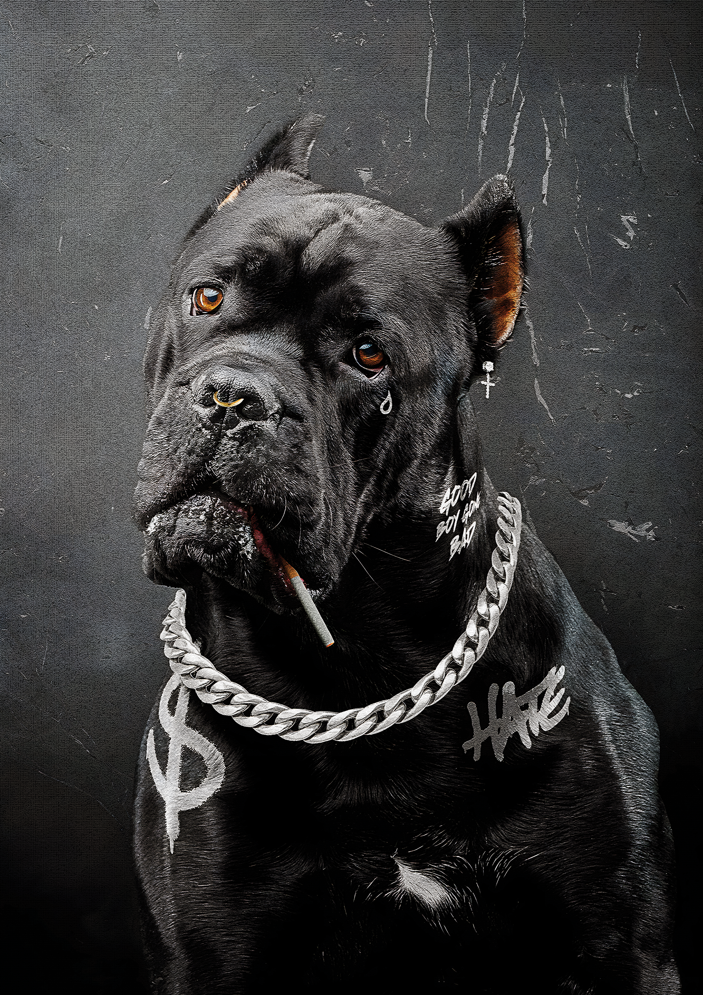 Gangster Dog metal poster artwork